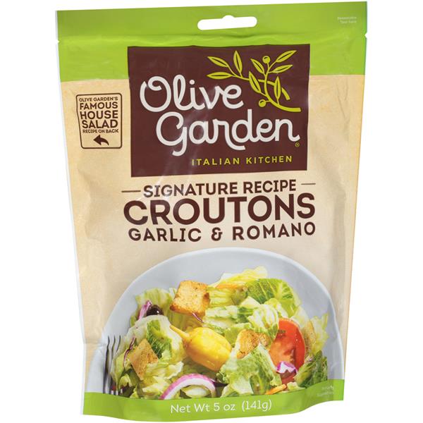 Olive Garden Garlic Romano Seasoned Croutons Hy Vee Aisles