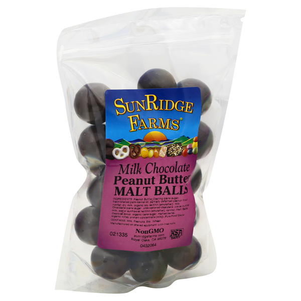 Milk Chocolate Peanut Butter Malt Balls - SunRidge Farms