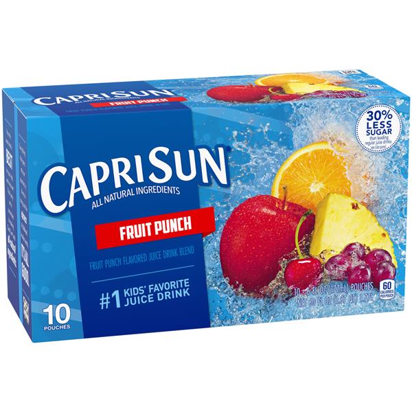 capri sun splash cooler nutrition facts