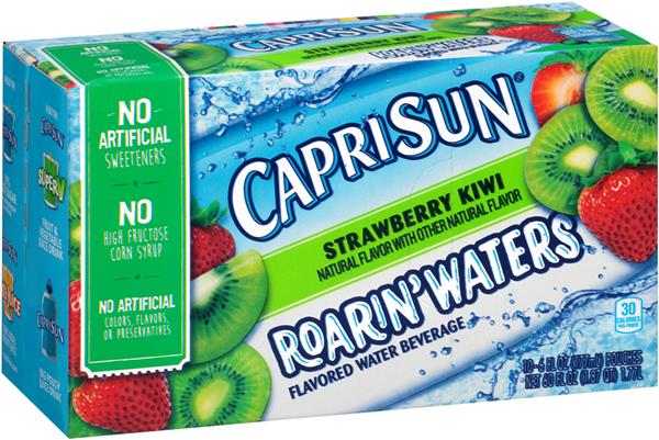 Capri Sun Roarin' Waters Strawberry Kiwi Flavored Water Beverage 10Pk ...