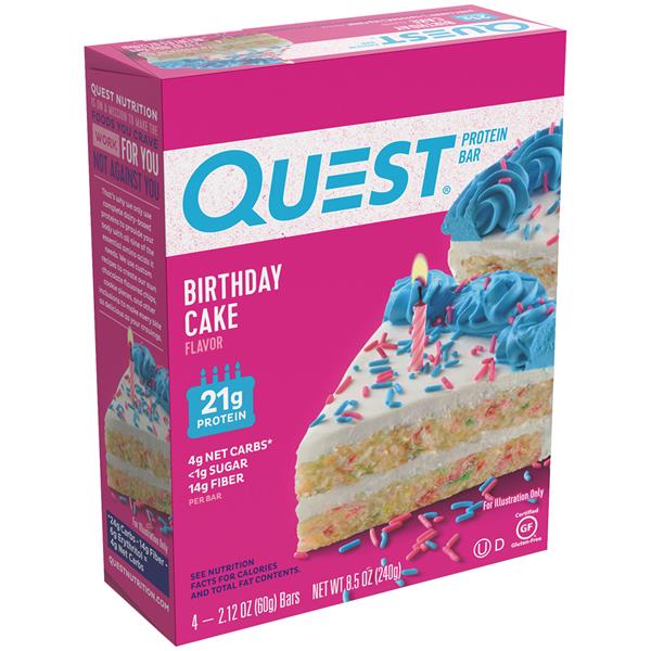 Quest Protein Bar Birthday Cake Flavor 42.12 oz. Bars HyVee Aisles
