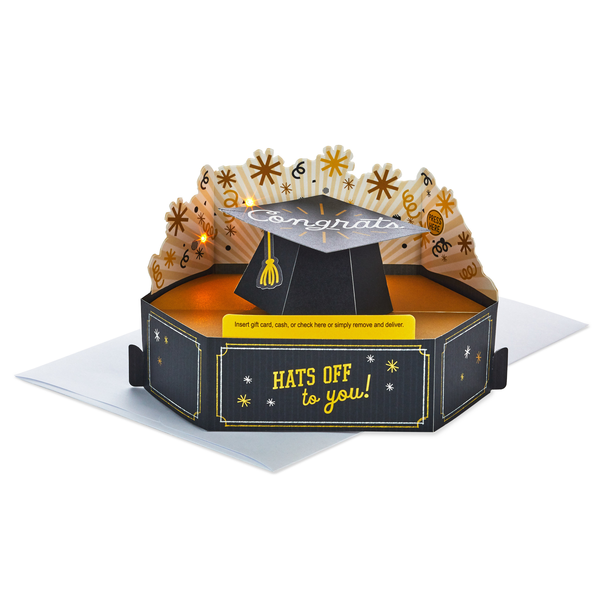 Hallmark Musical Pop Up Graduation Card And Gift Card Holder (Plays ...