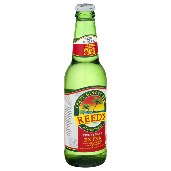 Bere Reeds Reeds Zero Sugar Extra Ginger Beer 12 oz | Hy-Vee Aisles Online Grocery ...