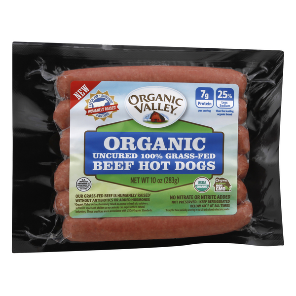 Organic Prairie Uncured Beef Hot Dogs HyVee Aisles Online Grocery Shopping