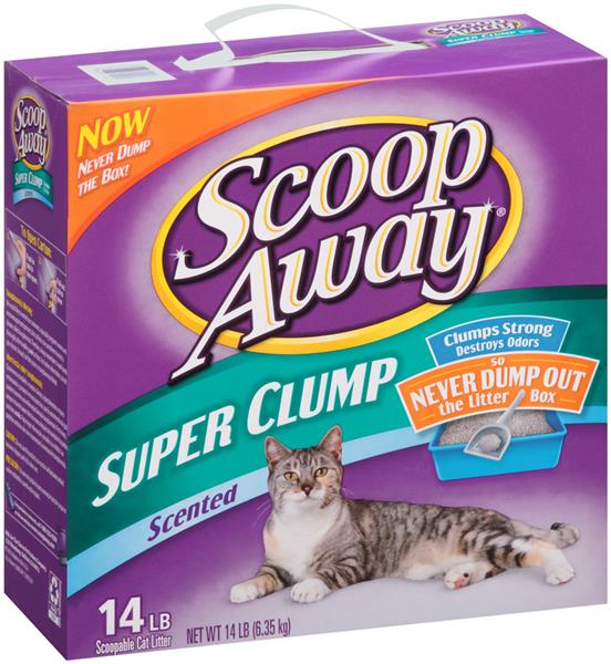 Scoop away super 2025 clump cat litter