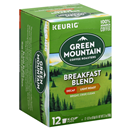 Green Mountain Coffee Breakfast Blend Decaf Coffee K-Cups 12-0.31 oz ea