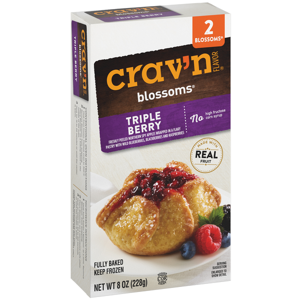 Crav'n Flavor Blossoms, Triple Berry 2-4oz | Hy-Vee Aisles Online