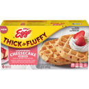 Eggo Eggo Thick And Fluffy Frozen Waffles, Frozen Breakfast, Belgian Style, Strawberry Cheesecake 6 Ct