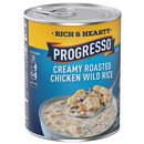 Progresso Rich & Hearty Creamy Roasted Chicken Wild Rice Soup