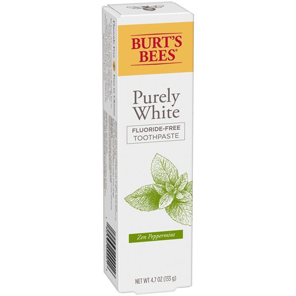 Burt's Bees Purely White Fluoride-Free Toothpaste 4.7oz Zen Peppermint