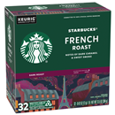 Starbucks French Roast Dark Roast Ground Coffee K-Cups 32-0.42 oz. ea