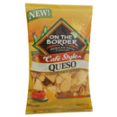 On the Border Tortilla Chips, Queso Flavored, Cafe Style