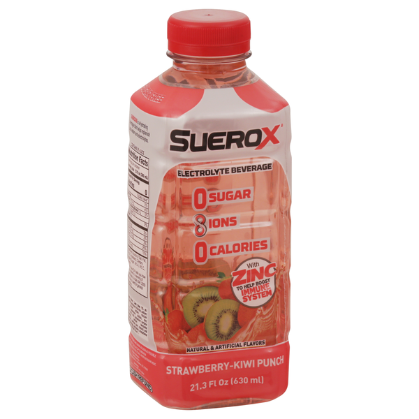 SueroX Strawberry-Kiwi Punch Electrolyte Beverage 21.3 fl oz