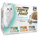 Purina Fancy Feast Classic Seafood Feast Variety Cat Food 24Ct