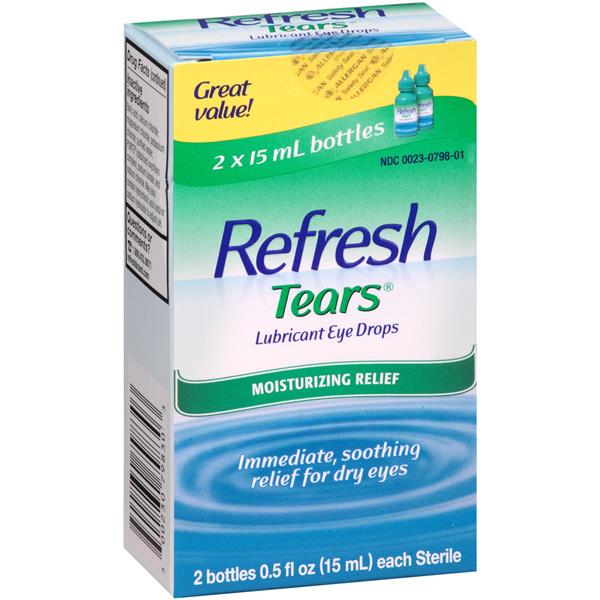 Refresh Tears Lubricant Eye Drops 2Ct HyVee Aisles Online Grocery