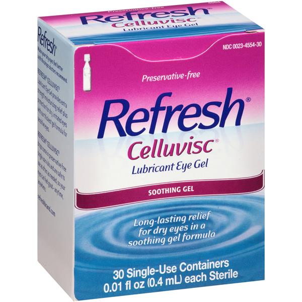 Refresh Celluvisc Lubricant Eye Gel 30 Single Use Containers HyVee