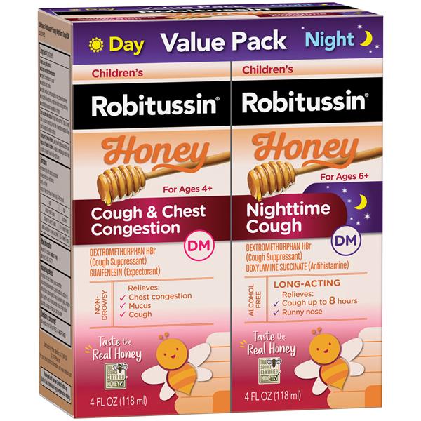 Robitussin Children's Robitussin Honey Cough & Chest Congestion, Day ...