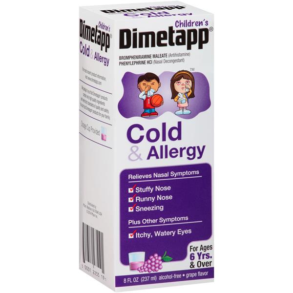 Children’s Dimetapp Cold & Allergy (8 fl. oz., Grape Flavor), Nasal