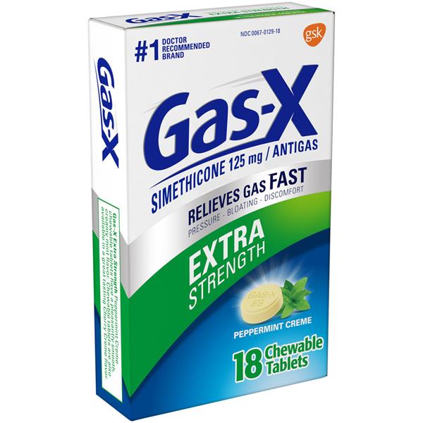 GasX Chewables Tablets Peppermint Creme Extra Strength HyVee Aisles