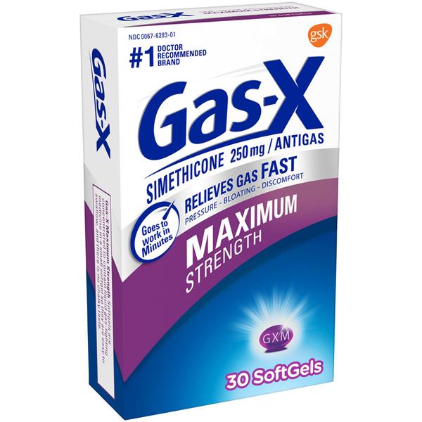 GasX Maximum Strength Softgels for Fast Gas Relief HyVee Aisles