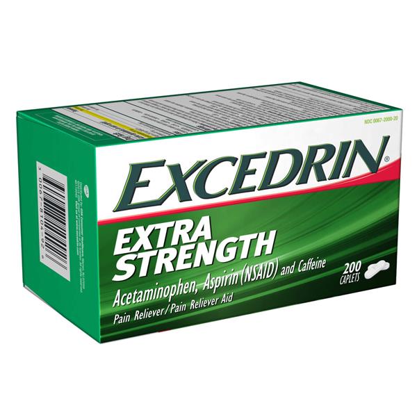 Excedrin Extra Strength Acetaminophen, Aspirin (NSAID) and Caffeine