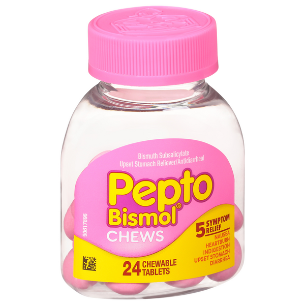 Pepto Bismol Chews 5 Sympton Relief | Hy-Vee Aisles Online Grocery Shopping