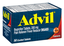 Advil Ibuprofen 200mg Coated Tablets
