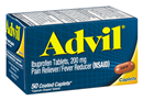 Advil Pain Reliever/Fever Reducer (Ibuprofen) 200 mg Caplets