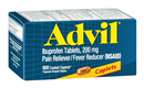Advil Pain Reliever/Fever Reducer (Ibuprofen) 200 mg Caplets