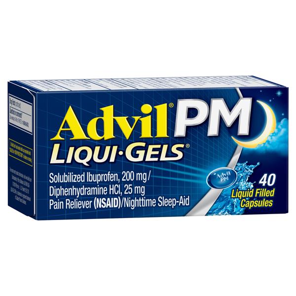 Advil Pm Ibuprofen Liquid Gel 200mg Hy Vee Aisles Online Grocery Shopping