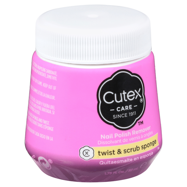 Cutex Nail Polish Remover Twist & Scrub Sponge | Hy-Vee Aisles Online  Grocery Shopping