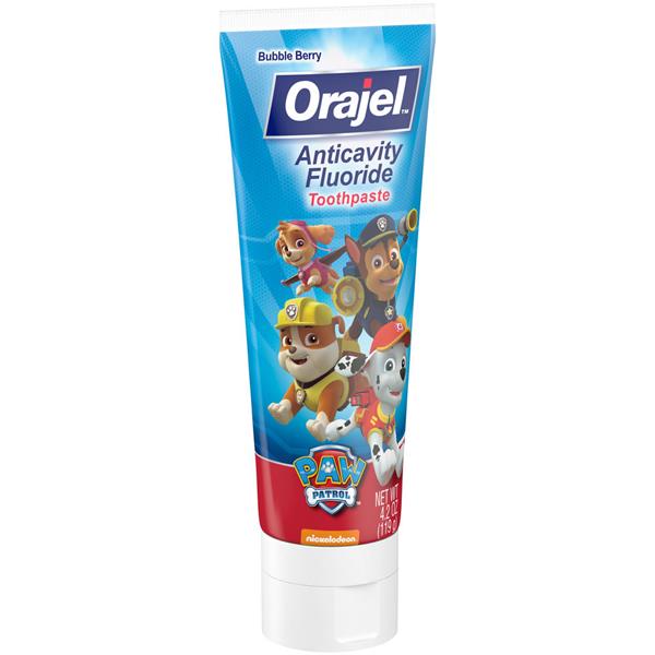 Orajel Bubble Berry Paw Patrol Anticavity Fluoride Toothpaste | Hy-Vee ...