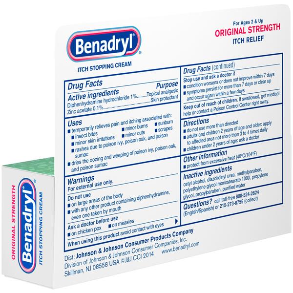 Benadryl Original Strength Itch Stopping Cream HyVee Aisles Online Grocery Shopping
