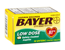 Bayer Aspirin Low Dose Enteric Coated Tablets 81mg