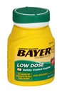 Bayer Aspirin Regimen Low Dose 81mg Enteric Coated Tablets