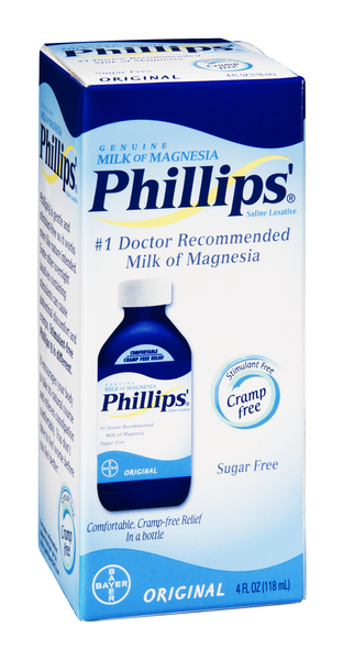 Phillips' Milk of Magnesia Saline Laxative Original Sugar Free