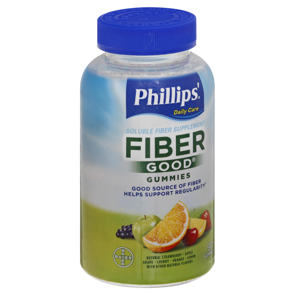 Phillips' Fiber Good Soluble Fiber Supplement Gummies | Hy-Vee Aisles ...