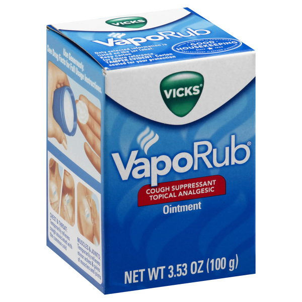 Vicks VapoRub Cough Suppressant Topical Analgesic Ointment | Hy-Vee ...