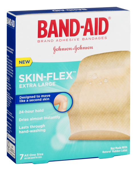 Band Aid Brand Skin Flex Adhesive Bandages, Extra Large, 7 Count