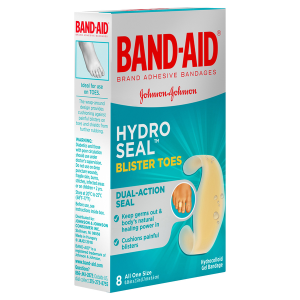 BandAid Hydro Seal Blister Toes All One Size HyVee Aisles Online Grocery Shopping