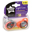 Tommee Tippee Night Time Orthodontic Pacifier, 0-6 M