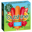 Outshine No Sugar Added Strawberry, Tangerine, And Raspberry Frozen Fruit Pops