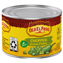 Old El Paso Chopped Green Chiles, Mild, Peeled