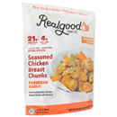 Realgood Foods Co. Seasoned Chicken Breast Chunks, Parmesan Garlic