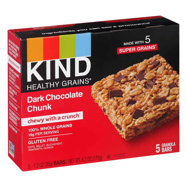 KIND Healthy Grains Dark Chocolate Chunk Granola Bars 51.2 oz Bars