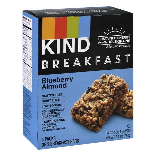 KIND Breakfast Blueberry Almond Bars 41.8 oz Packs HyVee Aisles