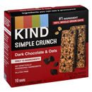 KIND Simple Crunch Dark Chocolate & Oats Granola Bars 5-1.4 oz Packs