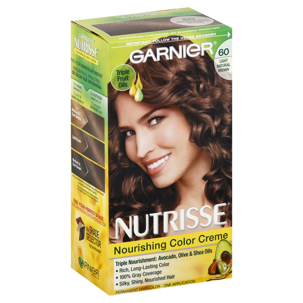 Garnier Nutrisse Nourishing Color Creme, 60 Light Natural Brown (Acorn) |  Hy-Vee Aisles Online Grocery Shopping
