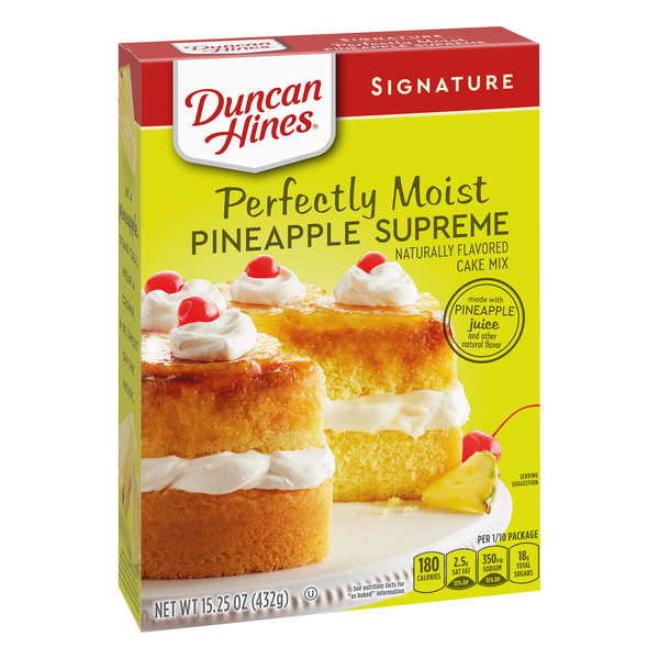 Duncan Hines Signature Pineapple Supreme Cake Mix Hy Vee Aisles Online Grocery Shopping