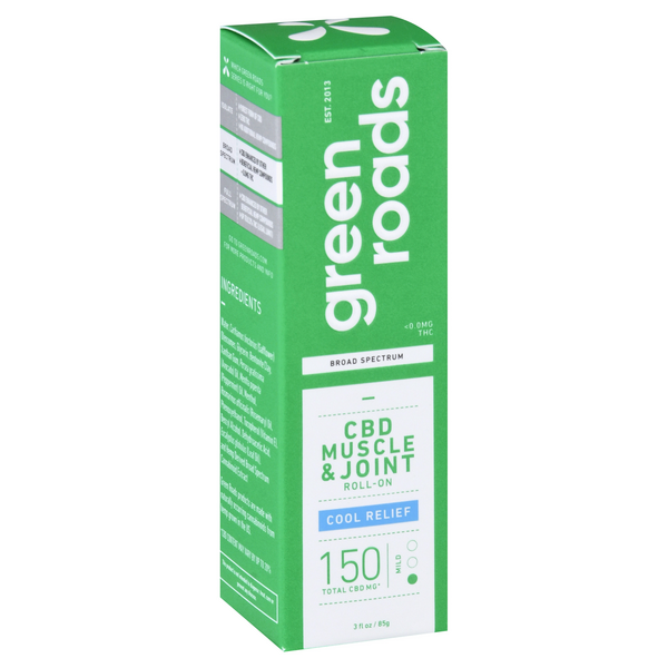 Green Roads CBD Muscle & Joint Roll-On, Cool Relief, 150 mg Mild